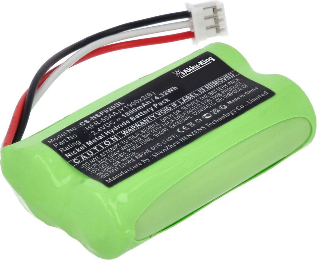 Akku kompatibel mit Nvidia HFR-50AAJY1900x2(B) - Ni-MH 1800mAh - für Shield Game Controller, Shield TV Game Controller, P2920