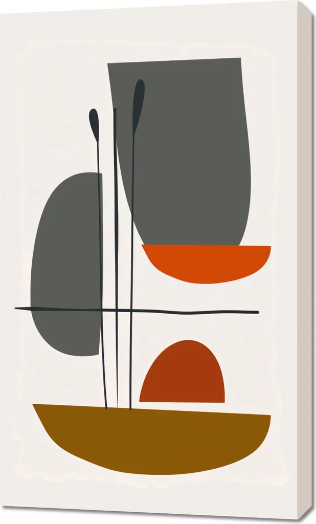 Tableau Mural 60x100 cm Interaction - Déco Salon Moderne et Abstrait