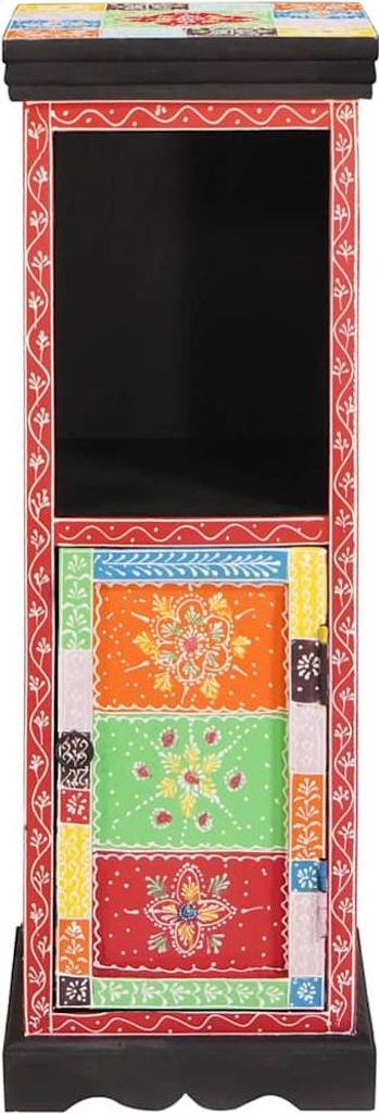 Komoda z drzwiami vidaXL, wielokolorowa, 30 x 30 x 90 cm, z Zdjęcie produktu 