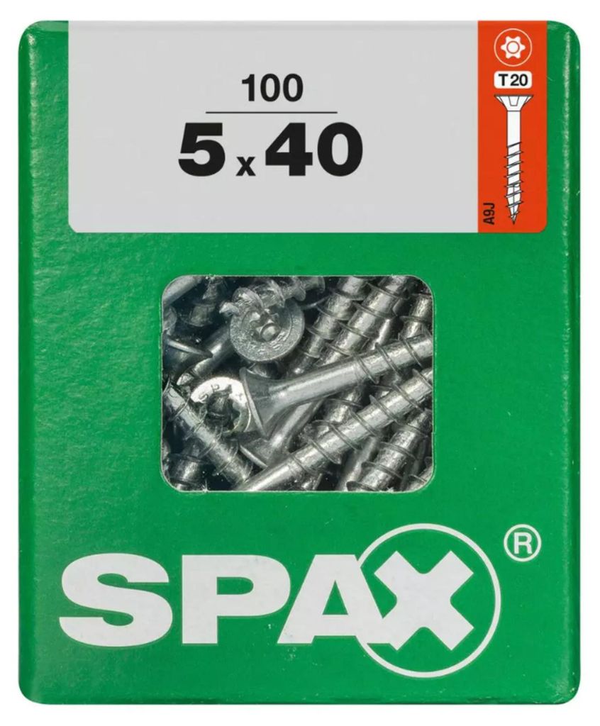 Spax Universalschrauben 5.0 x 40 mm TX 20 - 100 Stk. Produktbild 