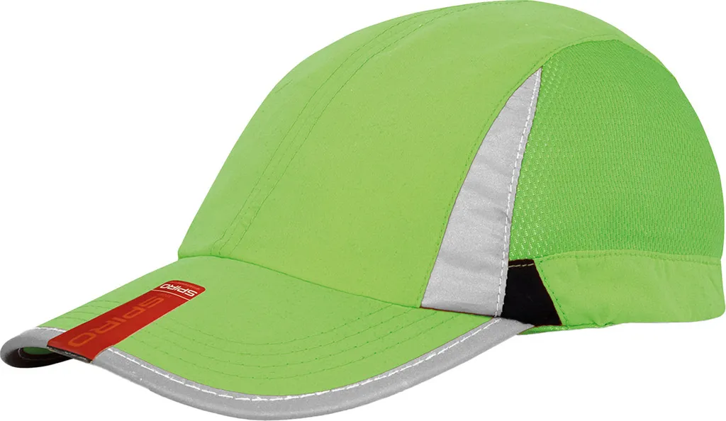 Berretto Spiro RW10154 Lime Nero | Result Headwear Sportivo Traspirante