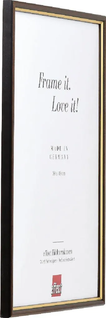 Cornice 30x30 Legno Noce Antiriflesso | Telaio Robusto per Foto Famiglia - 2