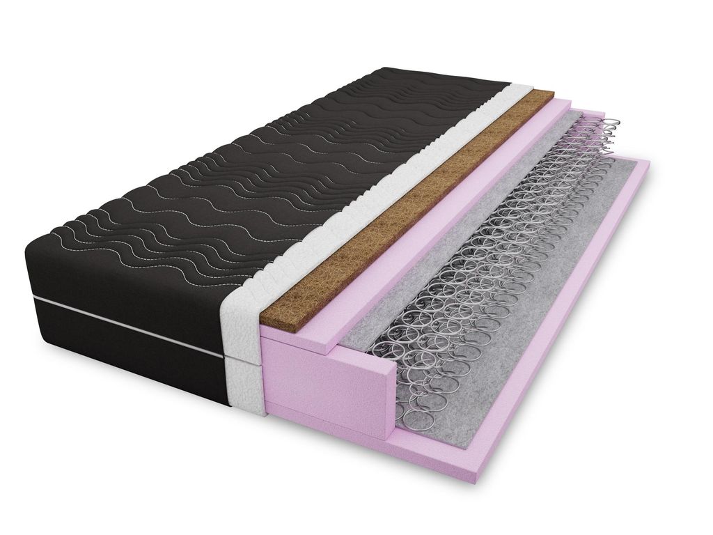 4ALL HOME Bonellfederkernmatratze M16 H3/H4 – Federkernmatratze mit Kokosauflage – Härtegrad wendbar – Aloe Vera Bezug – orthopädisch –...