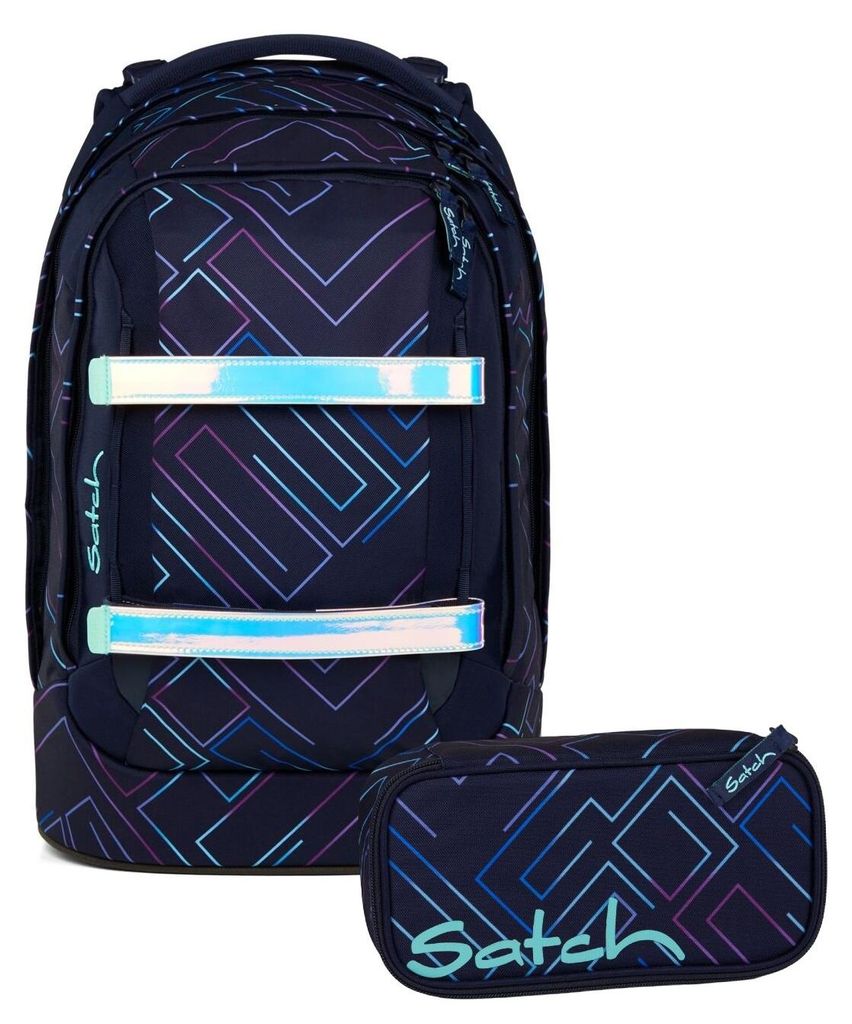 Satch, Schulrucksack-Set PACK Purple Laser 2-teilig, ab 5. Produktbild 