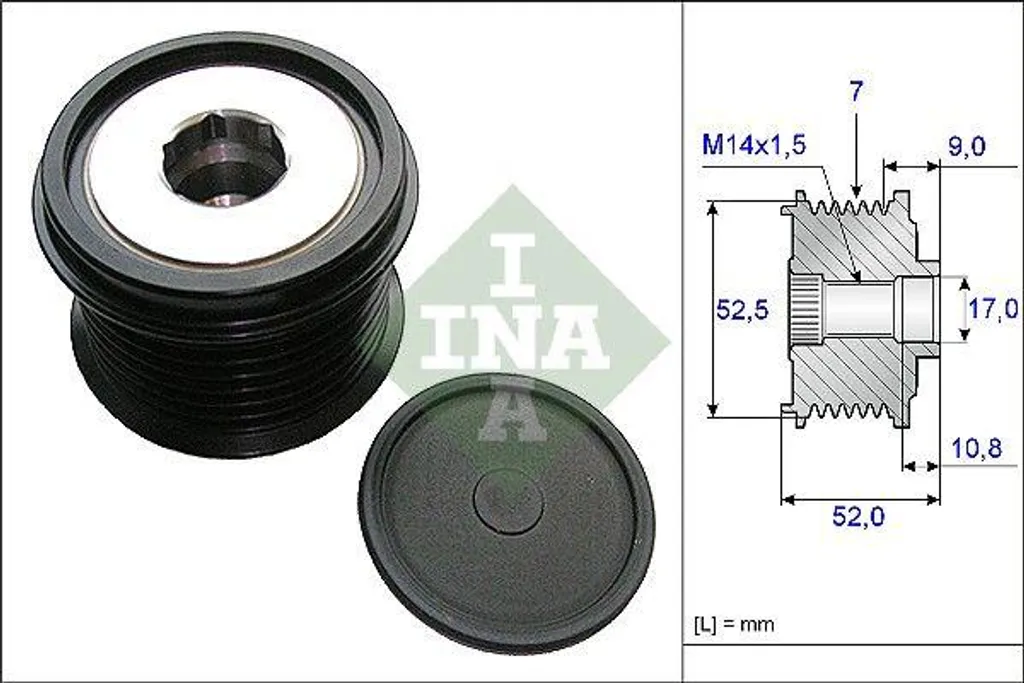 Supprimez les bruits moteur avec la poulie INA 535020910 Toyota OE