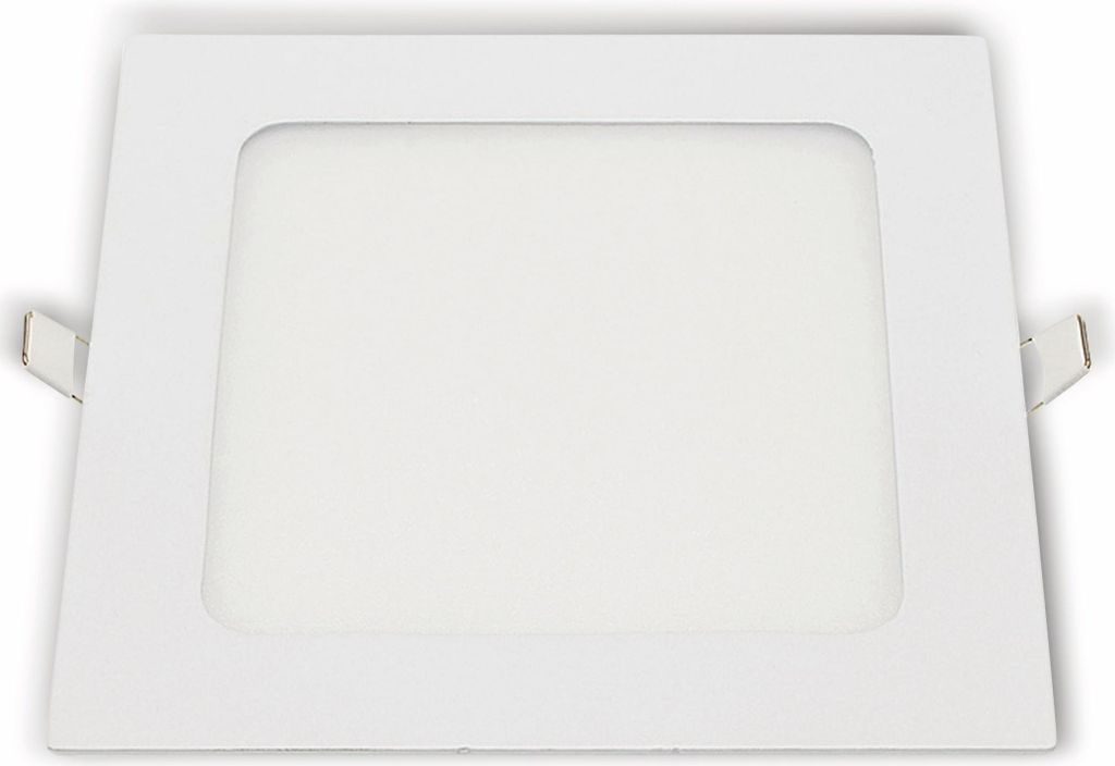 OPTONICA LED-Einbauleuchte 2630, 18 W, 1500 lm, 6000K, eckig, 95 RA, weiß