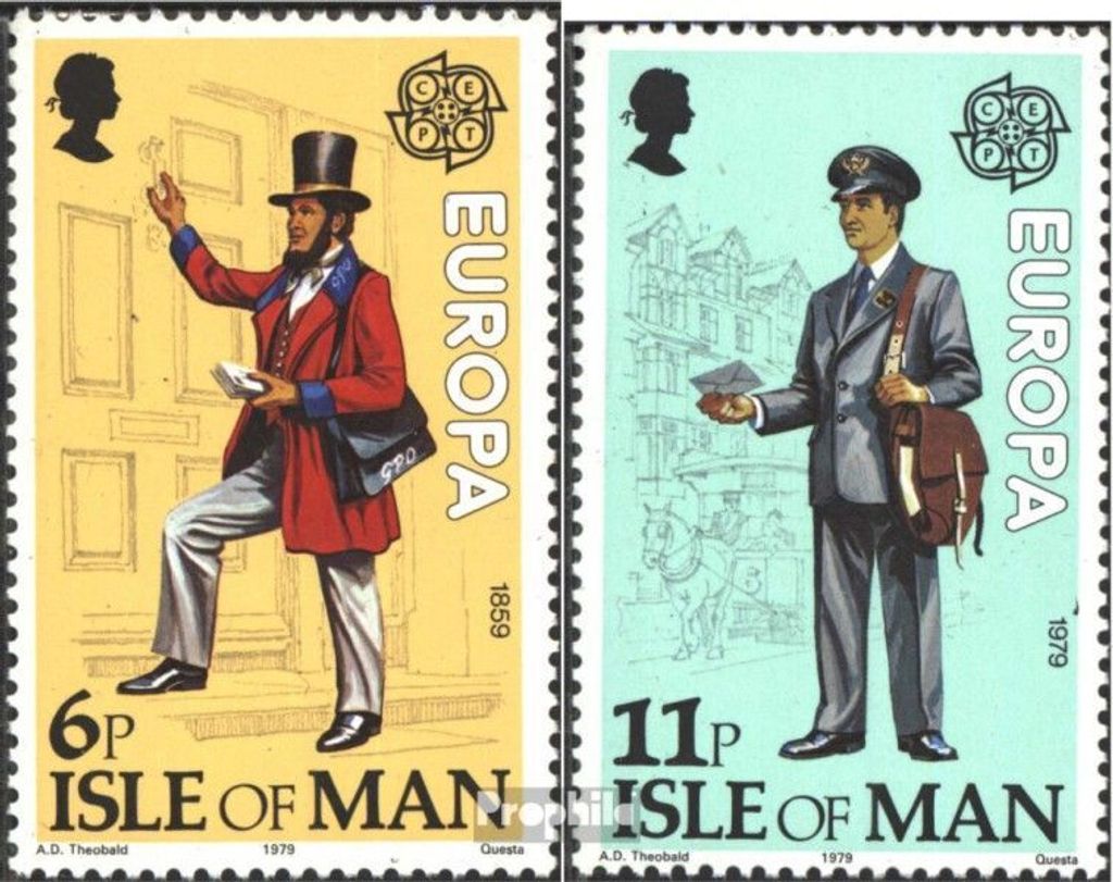 Briefmarken GB - Isle of Man 1979 Mi 142-143 (kompl.Ausg.) postfrisch Europa
