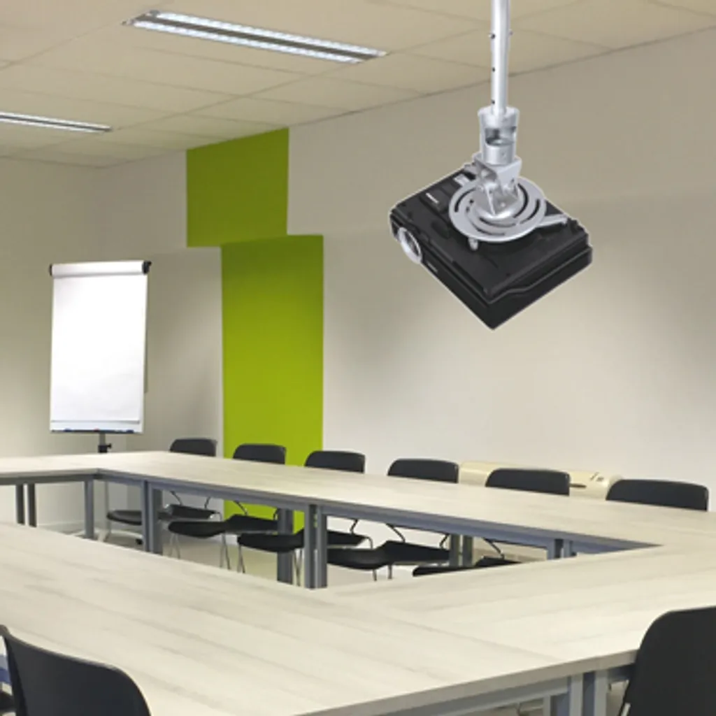 Eaxus Support Vidéoprojecteur Télescopique Orientable pour Plafond et Mur