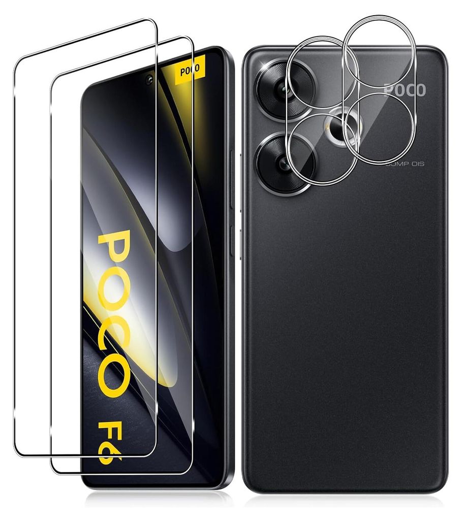 2X Szkło ochronne (wyświetlacz + kamera) dla Xiaomi POCO F6 Zdjęcie produktu 