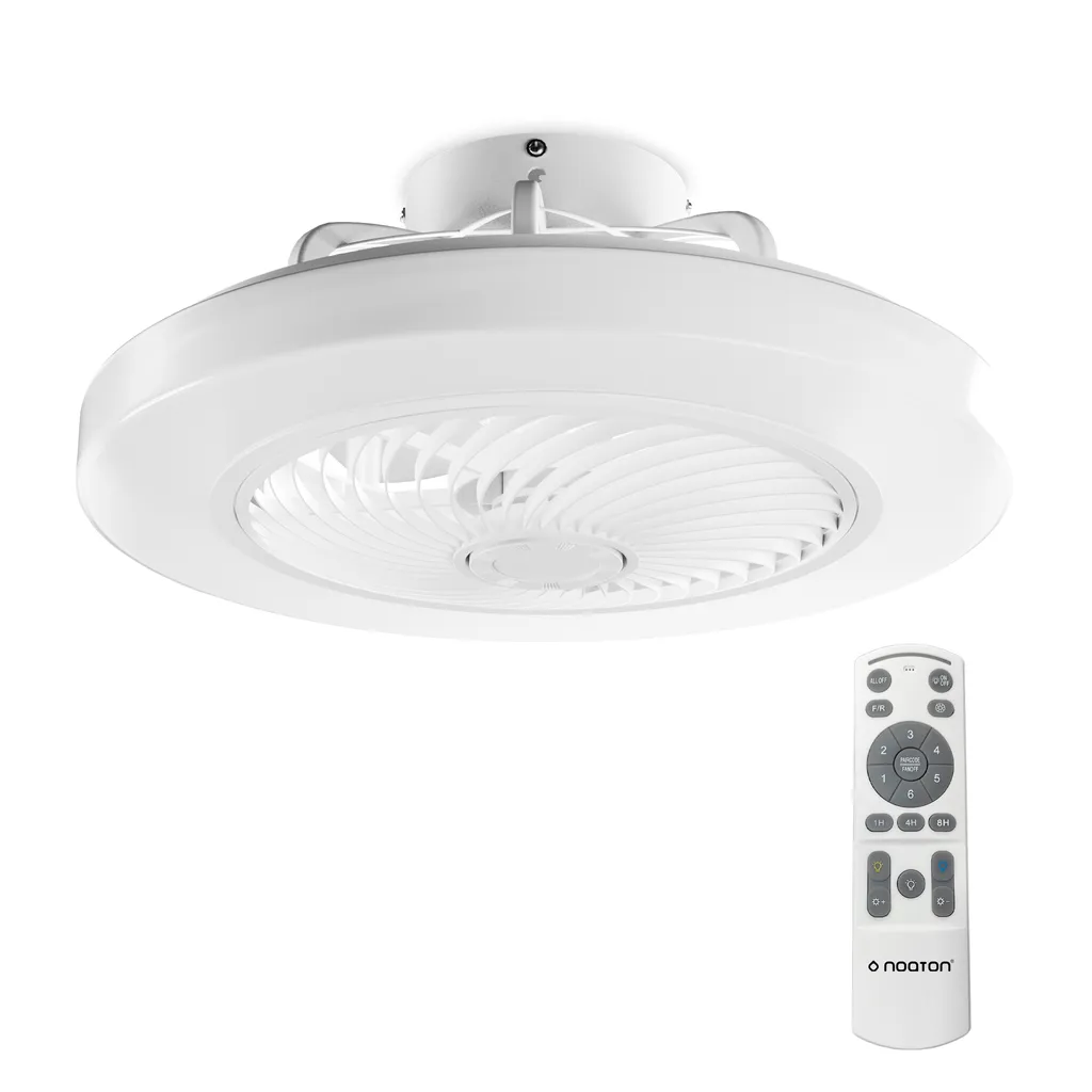 Ventilateur de plafond silencieux Noaton à intensité LED variable et timer