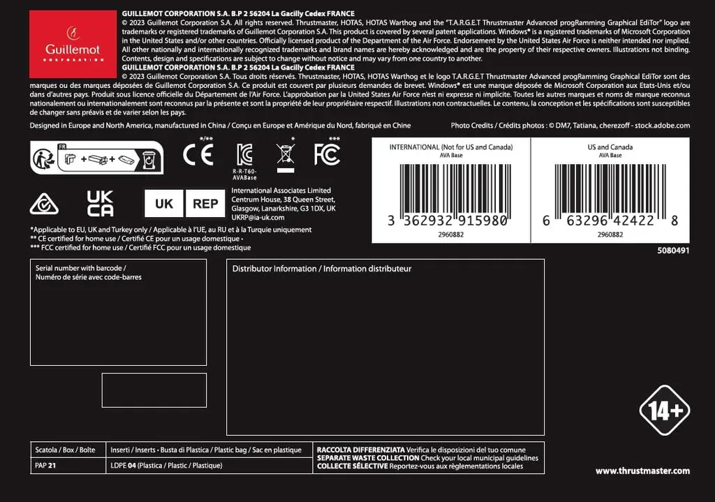 Thrustmaster 2960882 Kit de Montage pour Supports de Vol et Joysticks - 10