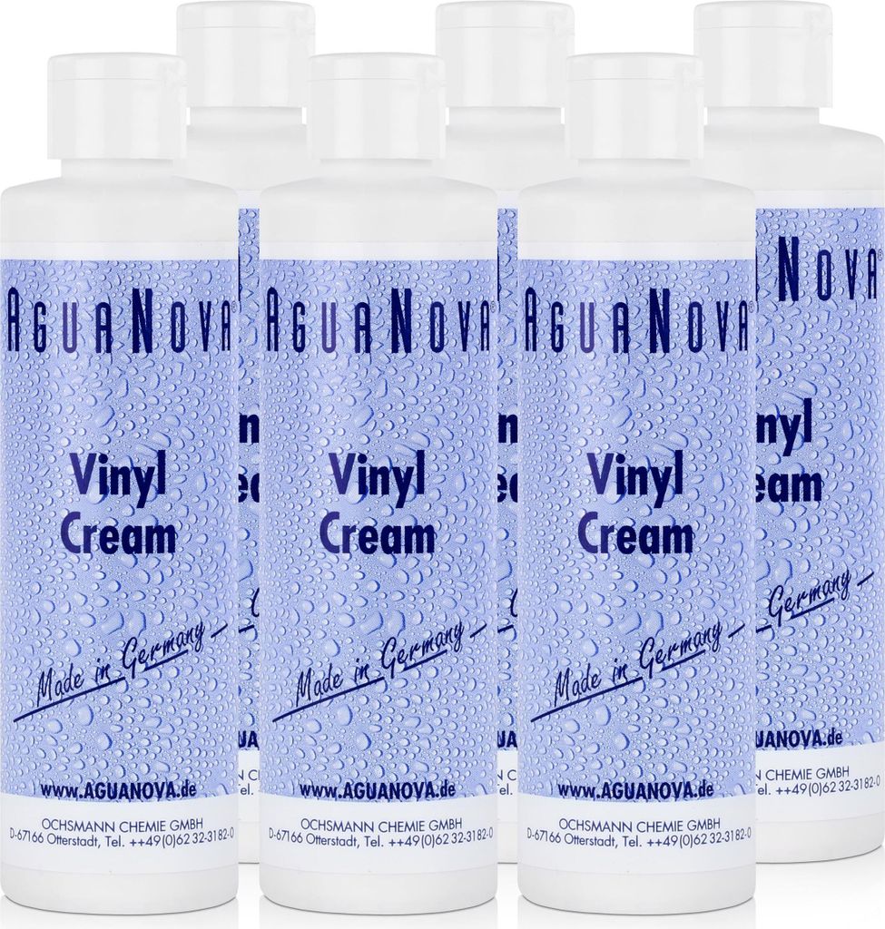 6x AguaNova Vinyl Cream 240 ml - zur äußerlichen Pflege der Wassermatratzen
