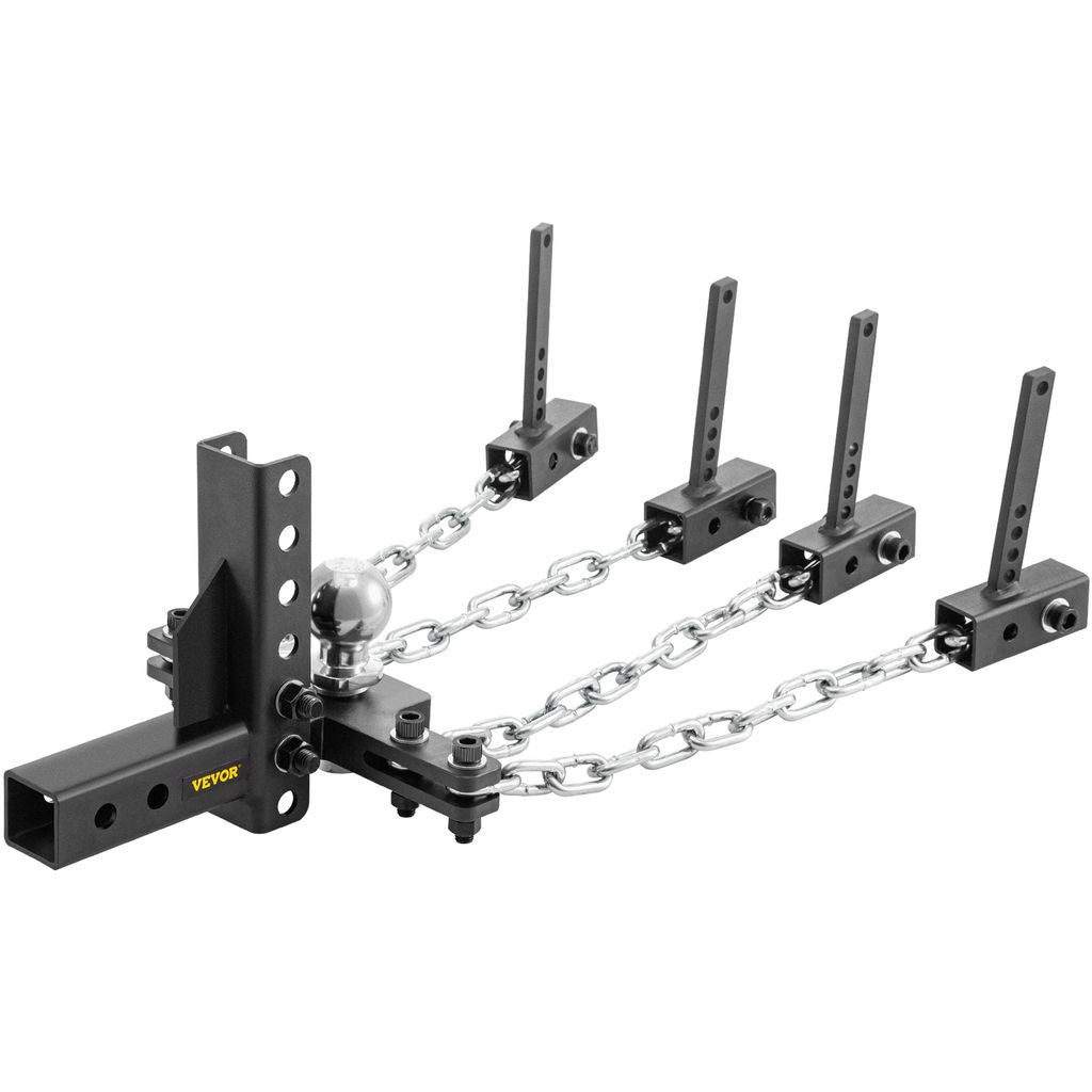 VEVOR Gewichtsverteilerkupplung 45,7 cm Kettenlänge Anhängerkupplung, 7 mm Kettendurchmesser Ackerschienendreieck, 635 kg Gewichtskapazität Kupp...
