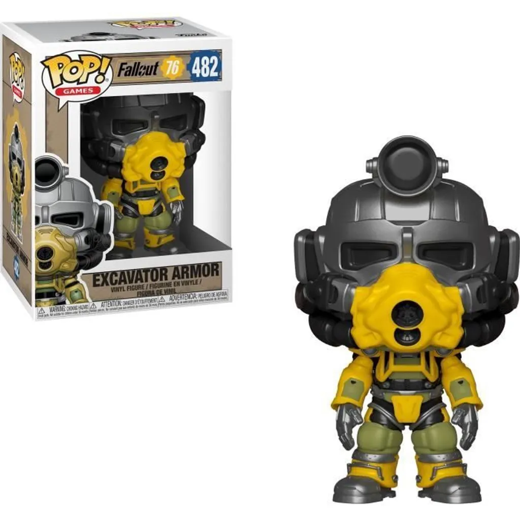 Funko Pop Excavator Armour 482 Fallout 76 - Détails Armure et Vinyle