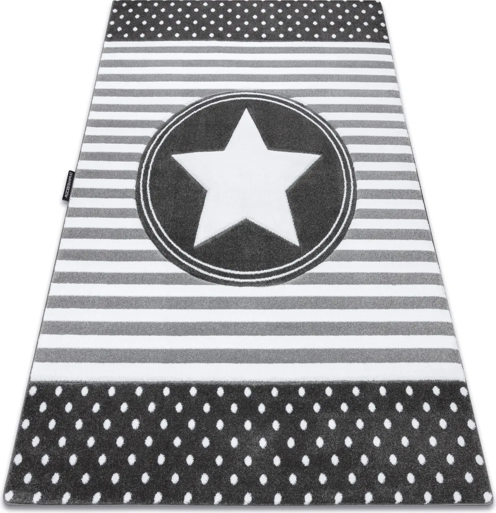 Tapis de Jeu et Déco pour Chambre Enfant 240x330 cm - Gris Étoilé
