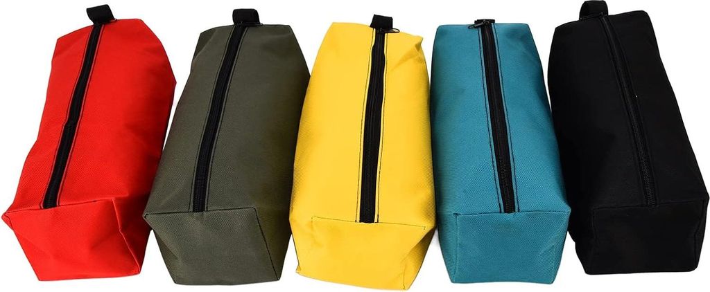 Kleine opvouwbare Werkzeugtas - 5 Stück, Multi-Tool Organizer mit Armband, für Schraubendreher, Zangen, Nüsse - 30 x 11 cm Werkzeugsetui