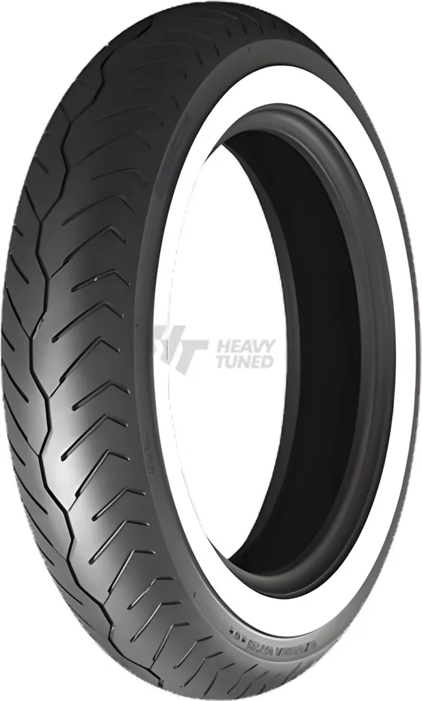 Pneu Bridgestone Exedra G721 G 130/90-16 67H TT WW Avant à Flanc Blanc