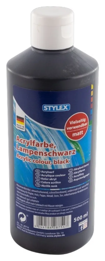 Stylex 28574 Acrylfarbe 500 ml Flasche