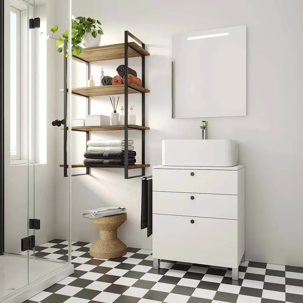 Étagère gain de place Lader avec structure stable et 5 tablettes - 14