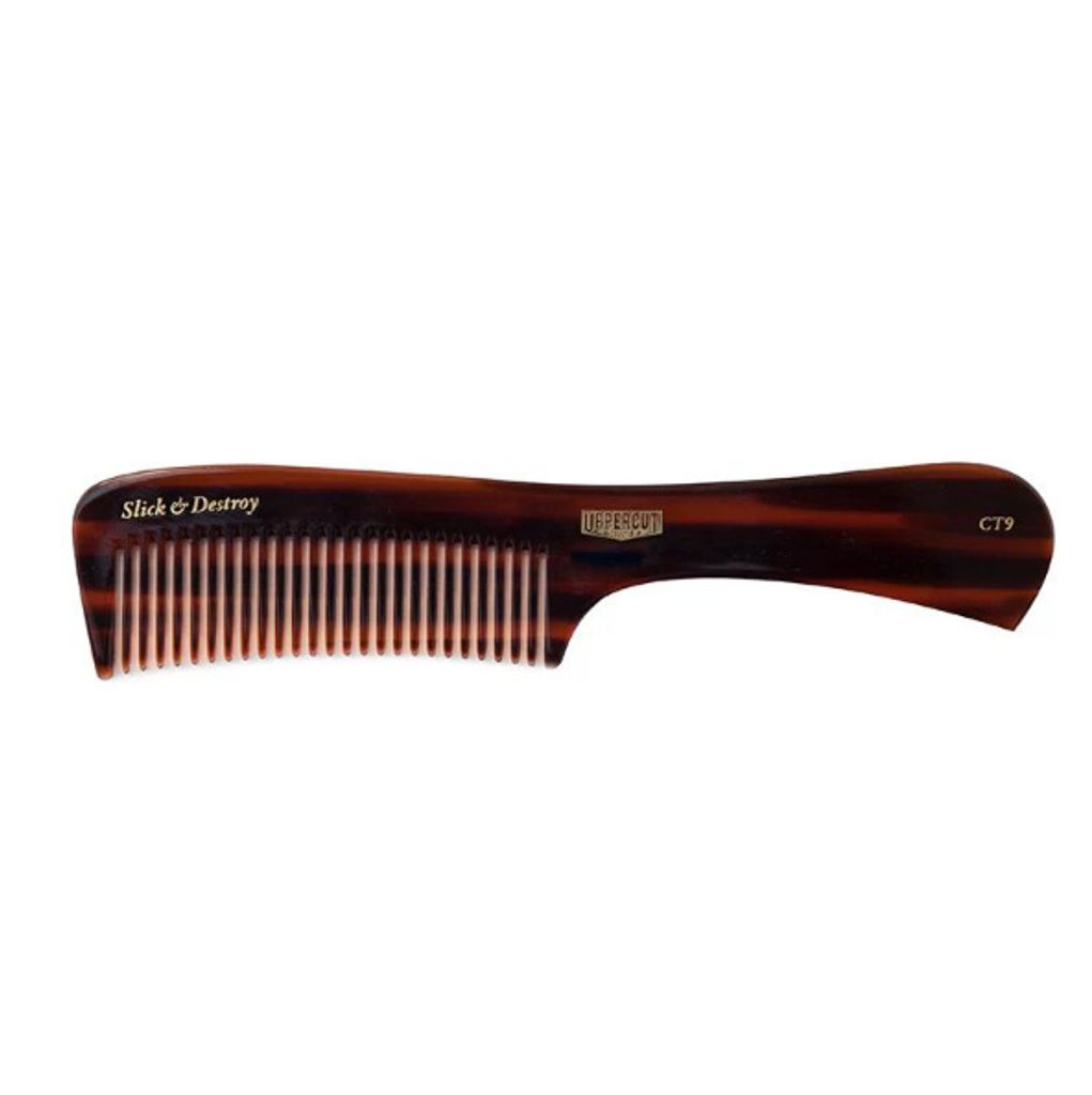 Uppercut Deluxe CT9 Styling Kamm Haarkamm | Pocket Kamm | Flexibler Stylingkamm | Zwei Zahnbreiten | Für Alle Haartypen | Langlebiges Celluloseacetat