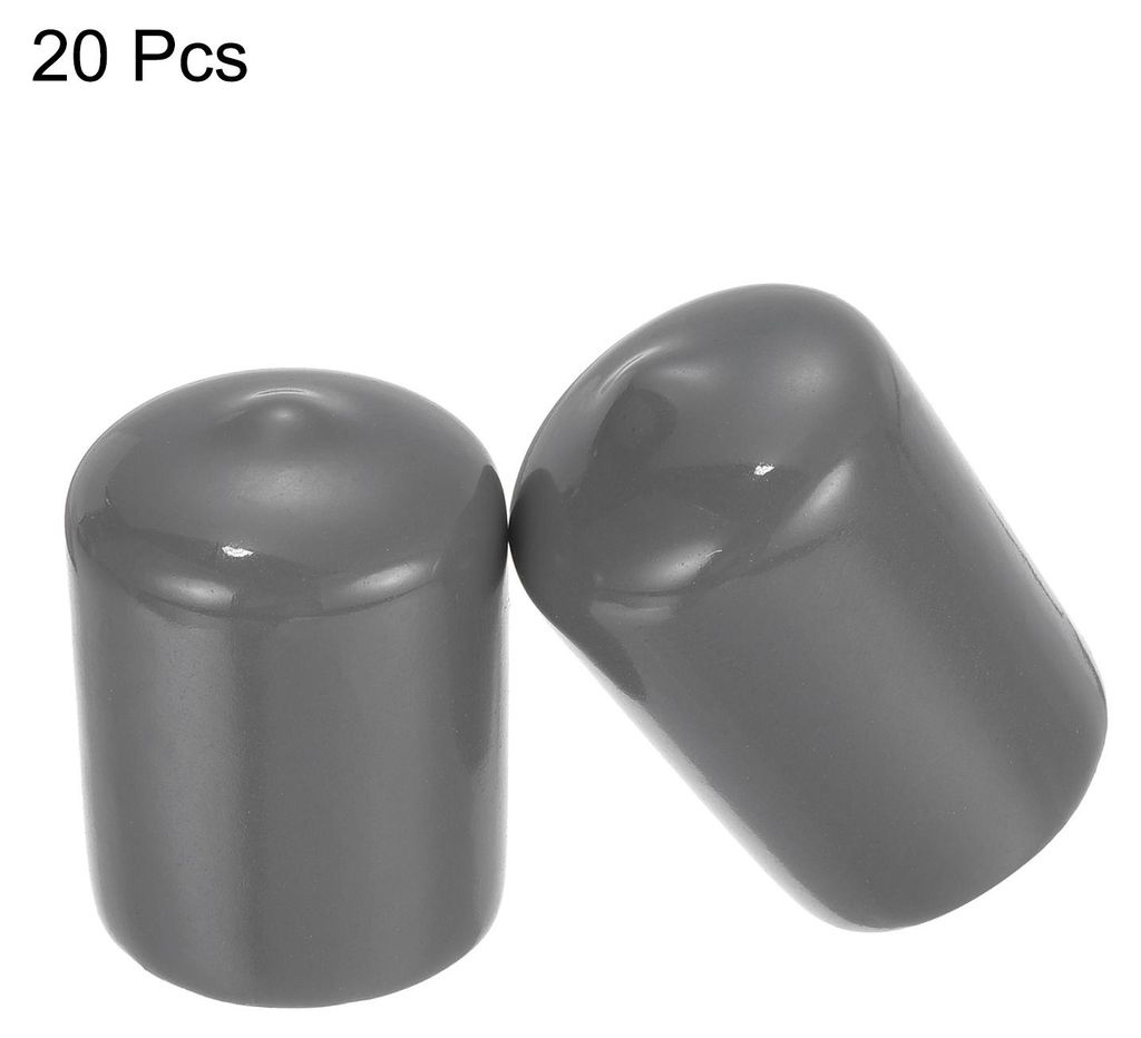 20 Stš¹ck Gummi Endkappen 20mm Gummikappen PVC Schutzkappen Abdeckung Fu?kappen fš¹r Stuhlbeine Tischbeine M?bel Schrauben Bolzen Gewinde Metal...