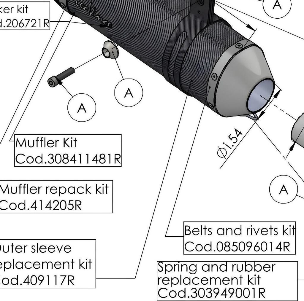 Auspuffhalterung LeoVince Auspuff-Ersatzteil Schrauben Haltesatz für Kawasaki 636 ZX-6R