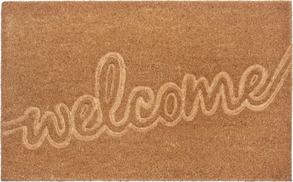 Paillasson Welcome 105561 Coco Naturel 45x75 cm - Entrée Maison et Jardin