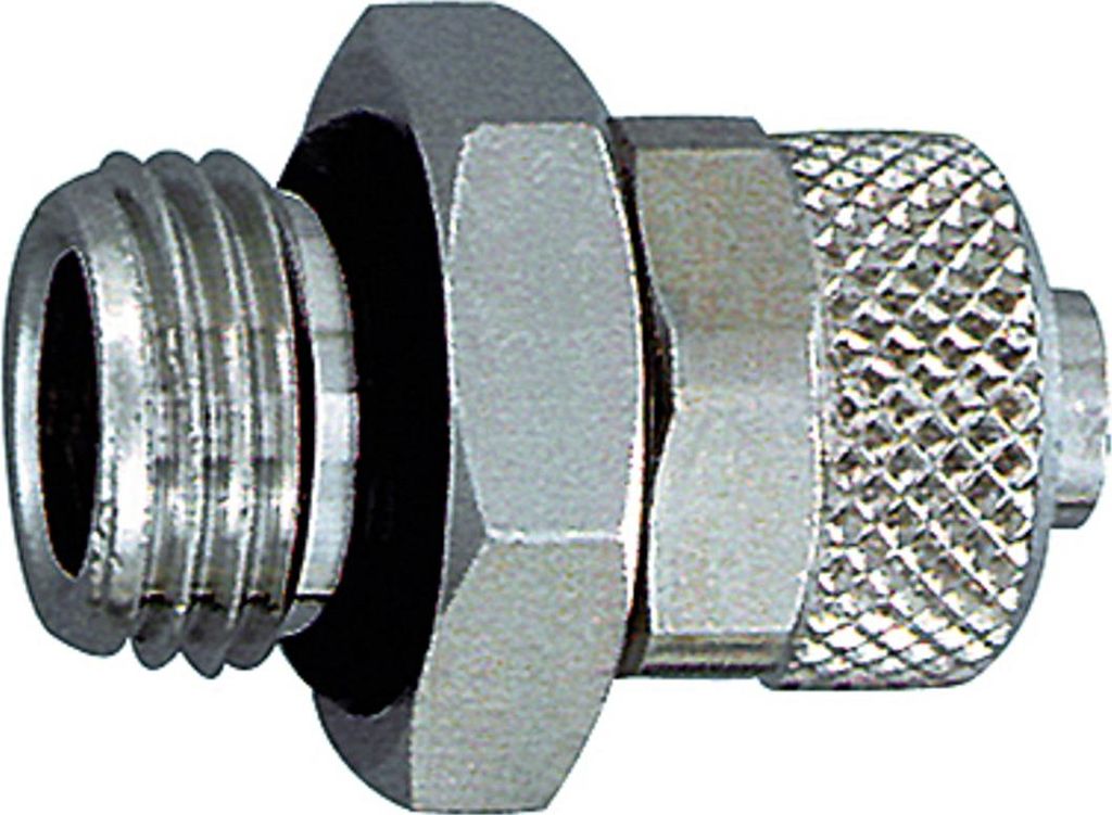 Riegler Gerade Einschraubverschraubung, O-Ring, G 1/4a., für Schlauch 10/8