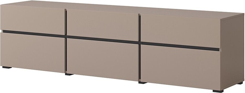 Meublorama HA-CROSS-24CWMY41*1C/48KG, Mitteldichte Faserplatte (MDF), 3 Schublade(n), 3 Tür(en), 400 mm, 1800 mm, 480 mm