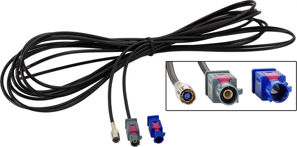 Prolunga Antenna 5 Metri Fakra-SMB | Migliora segnale Radio DAB Auto