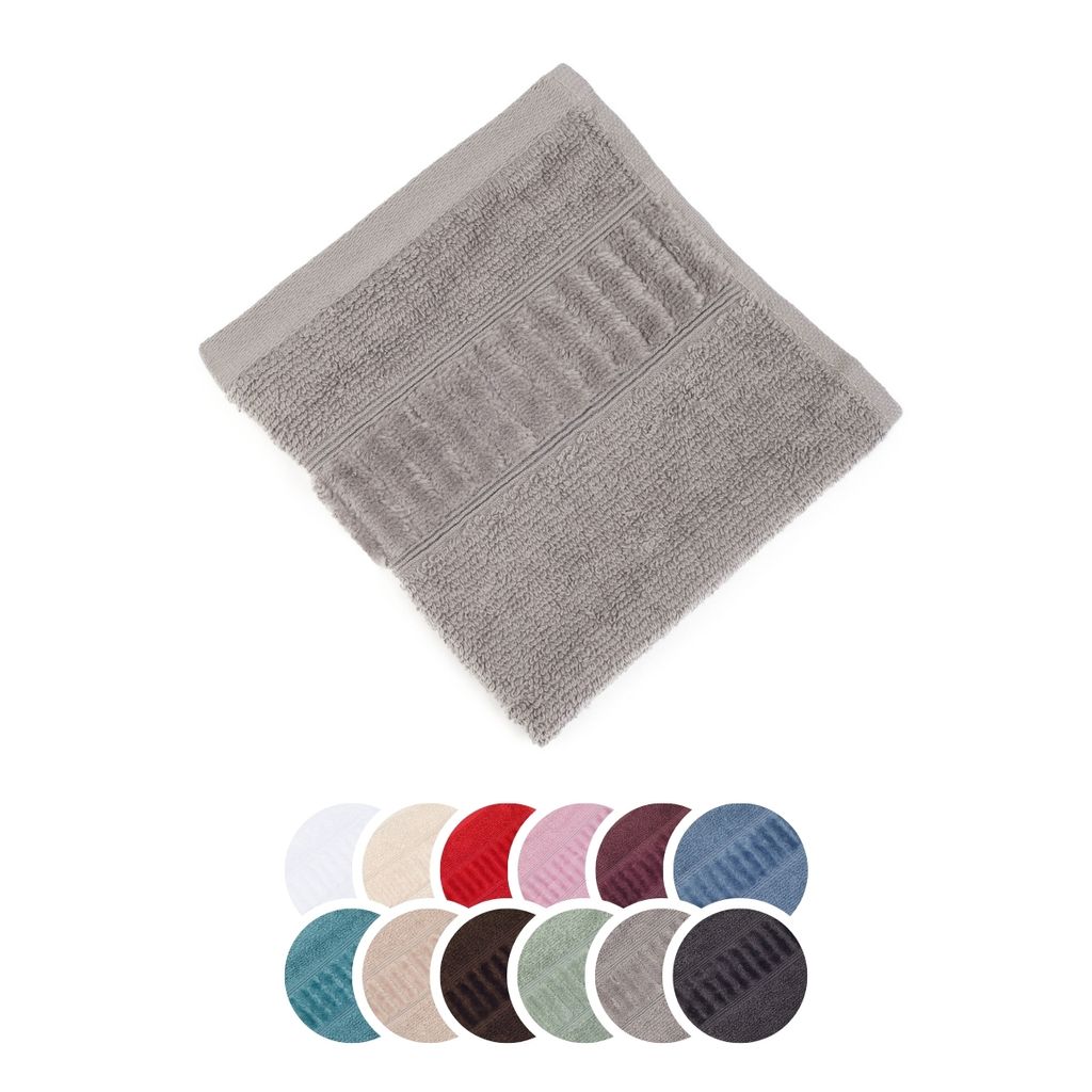 liebling Seiftuch Bio Baumwolle, Serie Organic, 500 gr. / m², 30 x 30 cm, 60 Grad, saugstark, schnelltrocknend, knitterarm, silber
