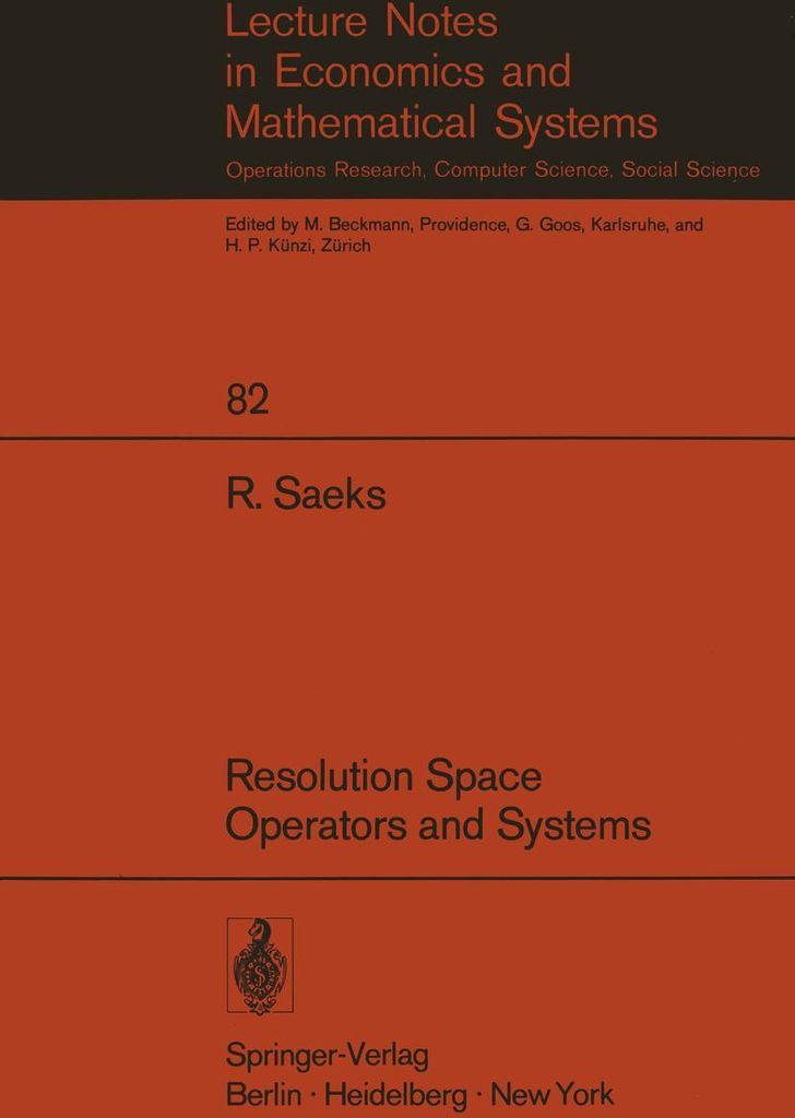 Resolution Space, Operators and Systems