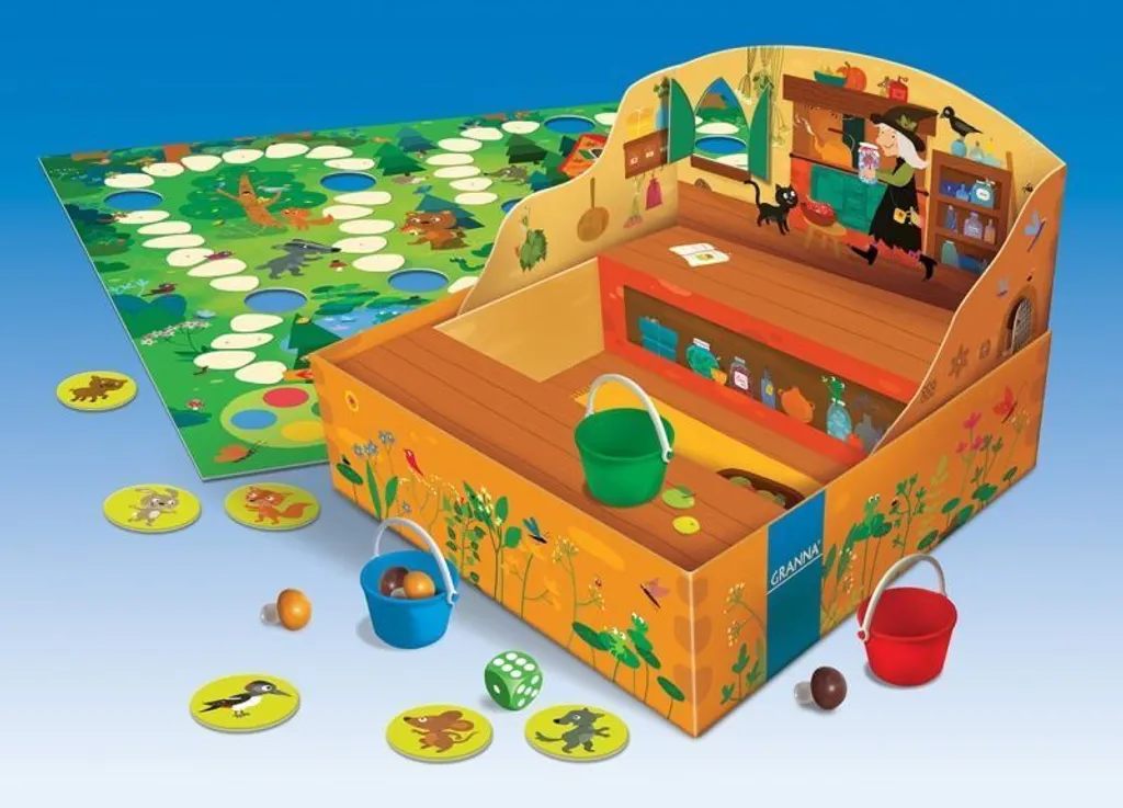 Jeu Cueillette de champignons forêt enchantée avec figurines 3D