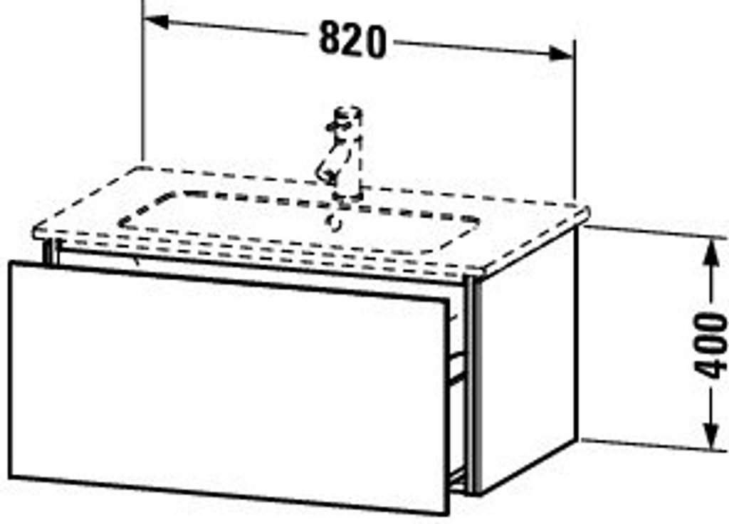 Duravit LC614105555 LC WTU WH 820x481x400 Az 1 Ei mr Mt
