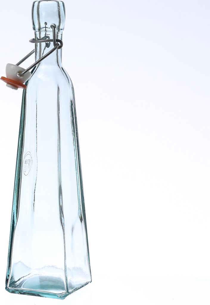 Glasflasche mit Bügelverschluss - Vorratsflasche - Recyclingglas - 360ml