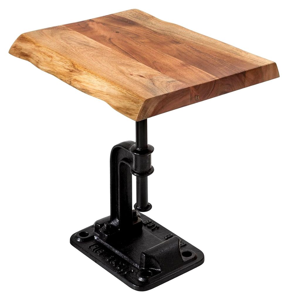 Beistelltisch im Industrial Design aus Akazienholz