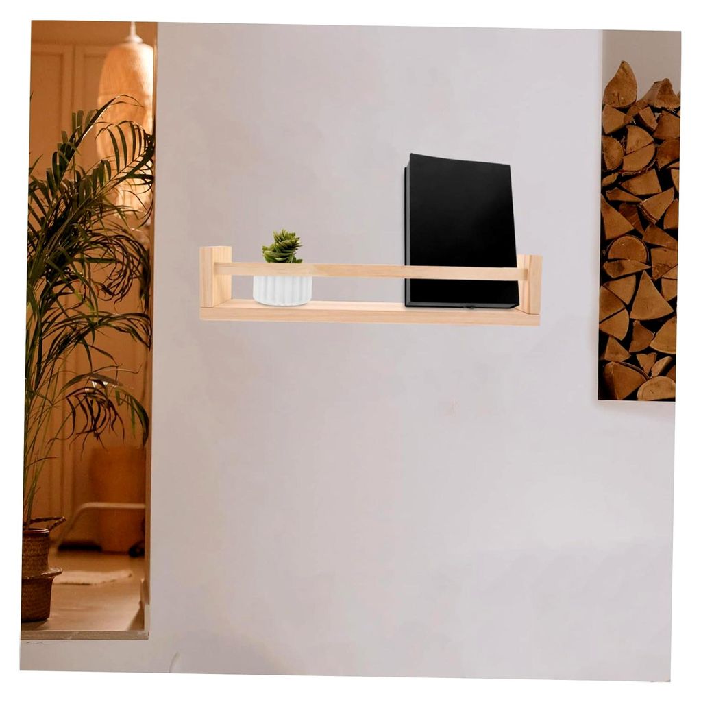 Rustikales Wandregal aus Holz – Schwebendes Bücherregal für das Kinderzimmer, vielseitiges Aufbewahrungsregal für Badezimmer, Schlafzimmer und...