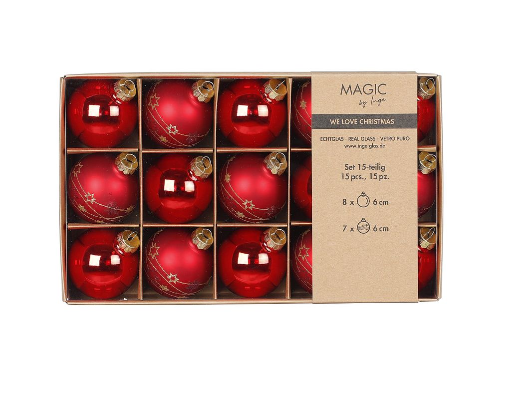Inge‘s Christmas Decor 40556P417, Kugel-Weihnachtsschmuck, Produktbild 