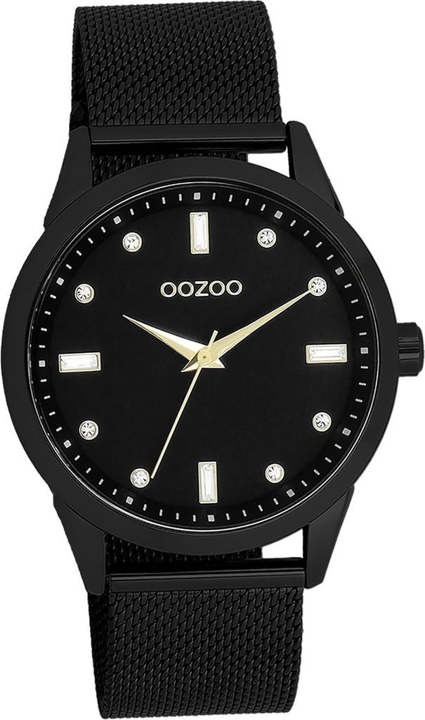 Oozoo Metall Damen Uhr Analog Quarzuhr Armband schwarz Timepieces D2UOC11284