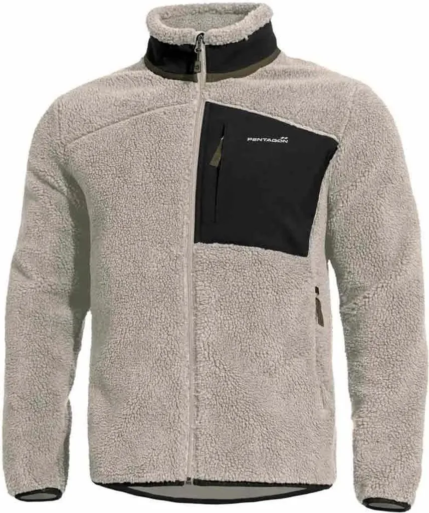 Pentagon Summit Sherpa Fleece Veste Tactique Beige L pour Homme Militaire