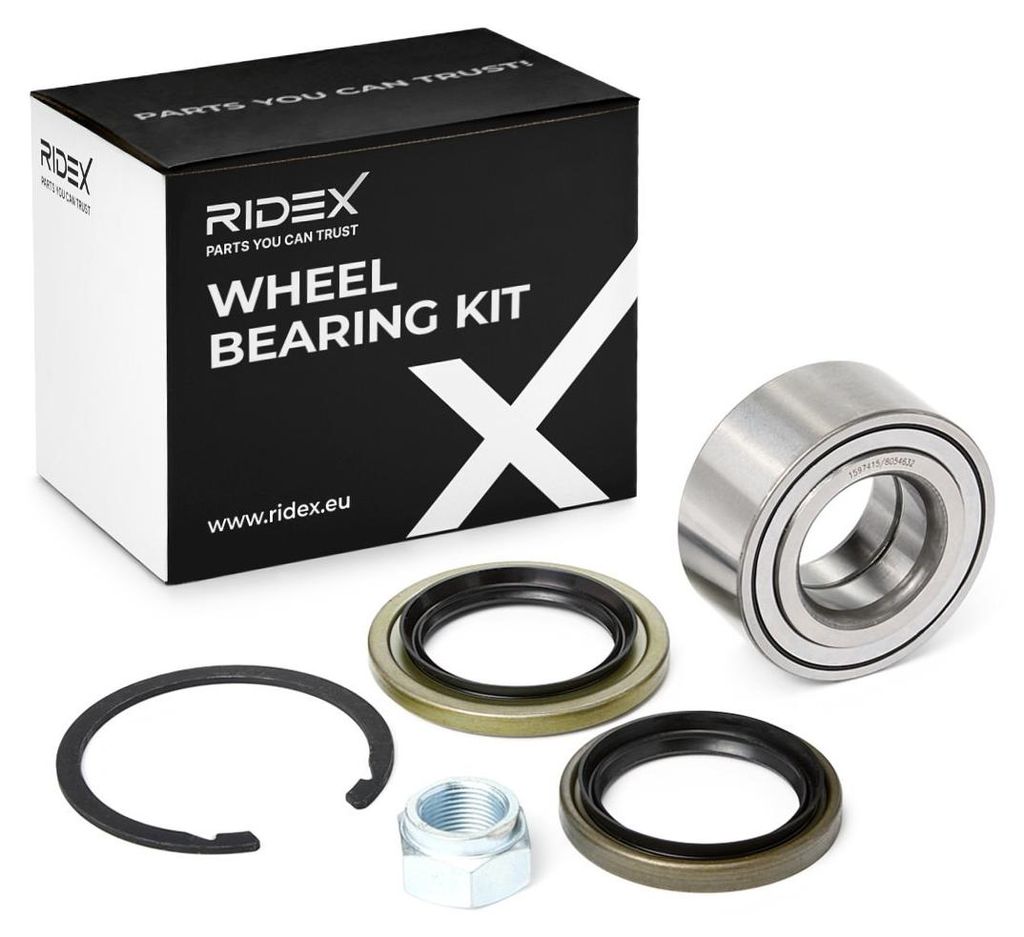 RIDEX Radlagersatz Vorne für VOLVO V40 Kombi (645) Schrägkugellager 80mm 654W0475