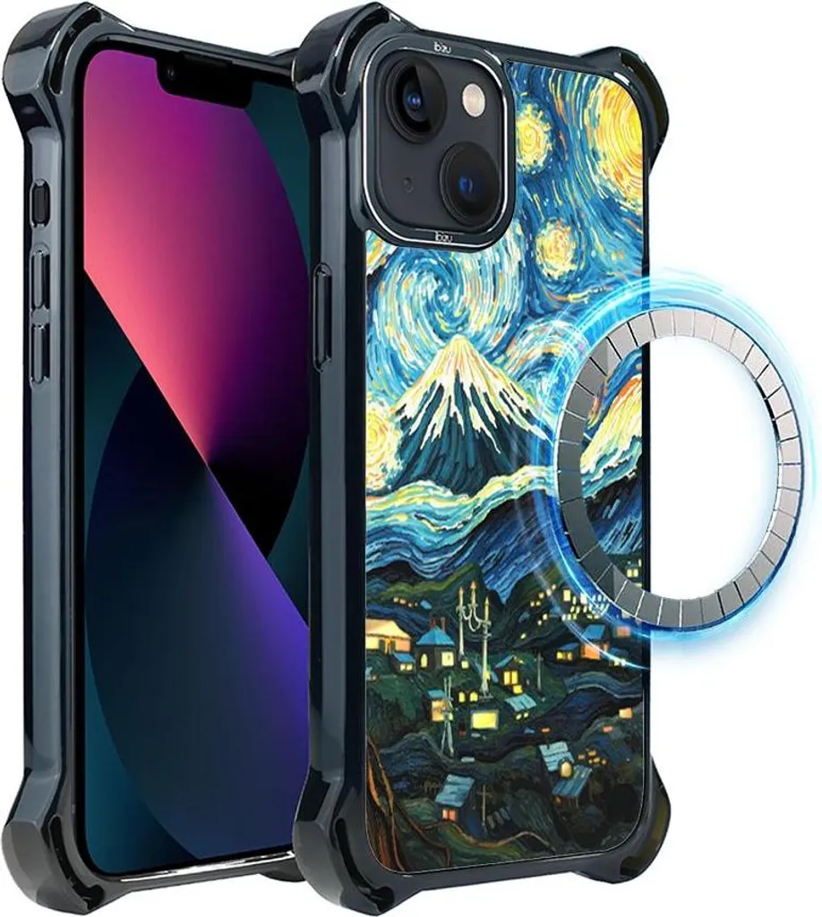 Coque iPhone 13 MagSafe DropGuard Ultra ultra-résistante Van Gogh