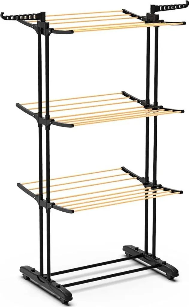 Étagère de séchage pliable 3 niveaux : fini le linge qui encombre !
