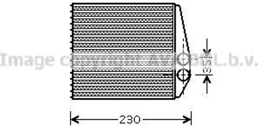 PRASCO OLA6355 Échangeur de Chaleur Chauffage OE 1618260 pour Croma