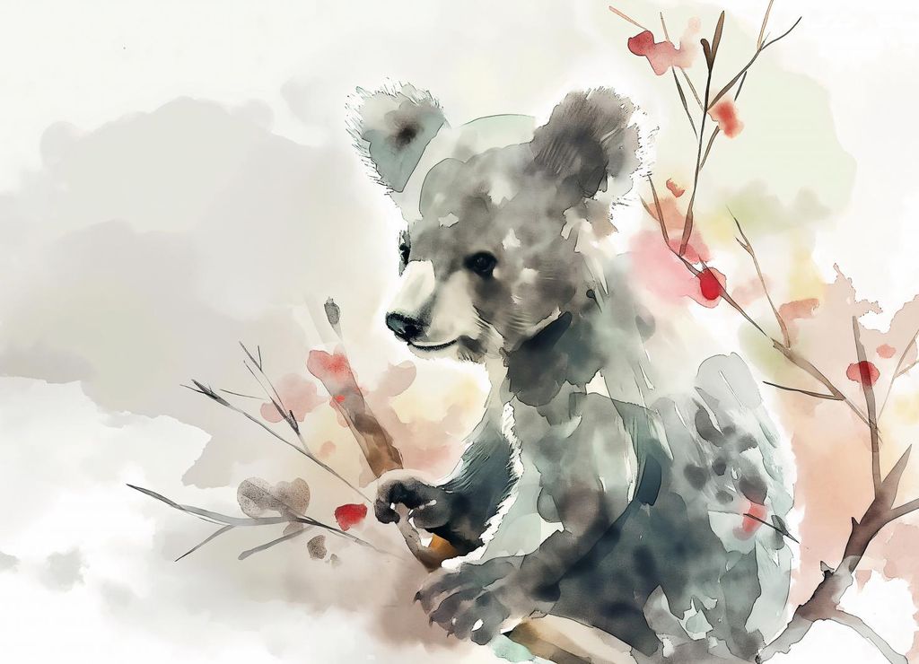 Plakat 18x13cm Aquarell Koala