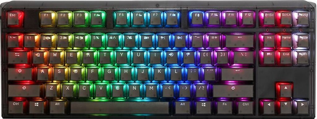 Ducky One 3 Aura Black TKL Gaming Tastatur RGB LED - MX-Silent-Red - Tastatur - QWERTZ