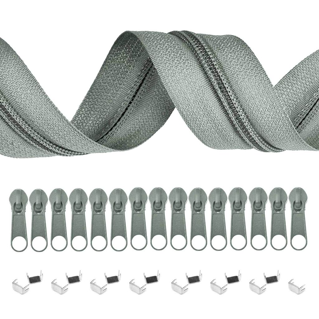 5m Endlos-Reißverschluss 3mm mit 10 Zippern und 15 Produktbild 