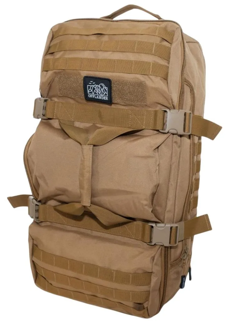 Sac à dos de randonnée modulable 40L Marron - Offlander 3 en 1 robuste