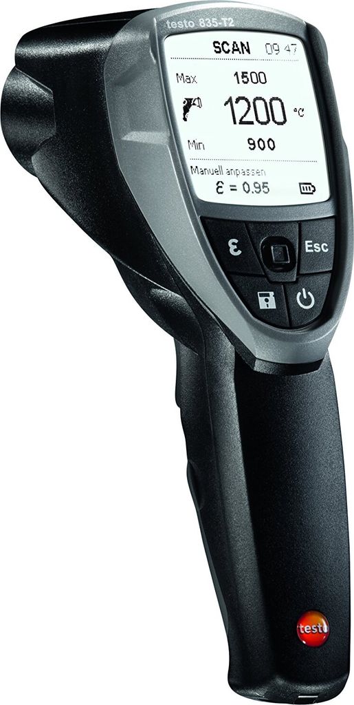 testo Infrarot-Thermometer 835-T2 Optik 50:1 -10 bis +1500 Image du produit 