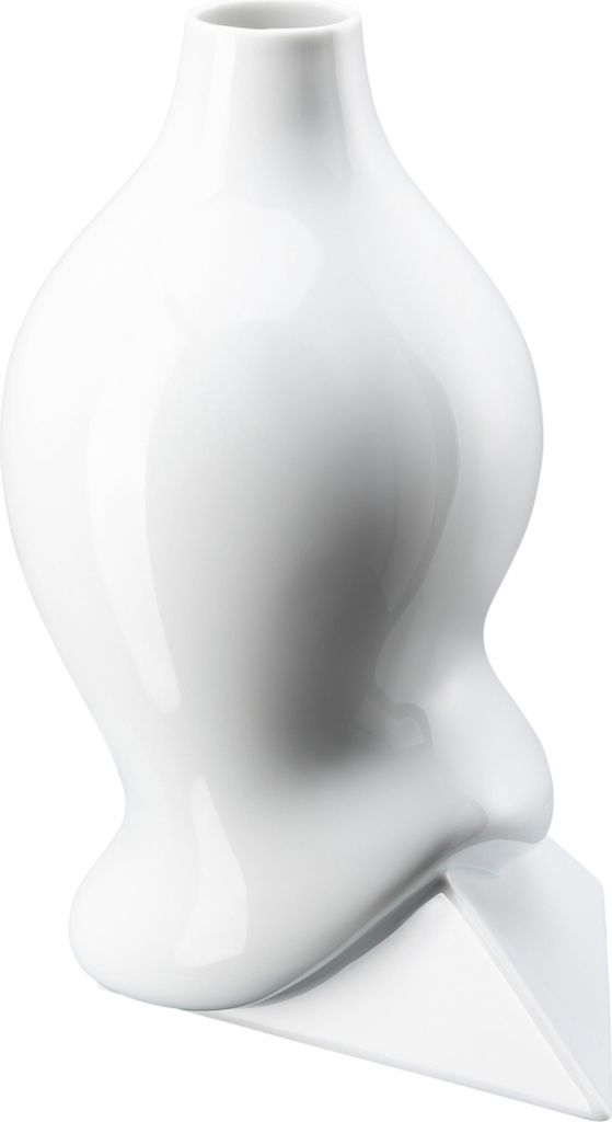 Rosenthal Sirop Weiss glasiert Vase 28 cm